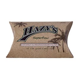 Hazy's Superflow Coconut & Sea Foam Filters Slims, 6 mm Diameter, 50 per pack, 1 pack (50 filters)