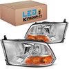 LEDKINGDOMUS Headlight Assembly, DOT-certified, Compatible with 2009-2012 Dodge Ram 1500/10-12