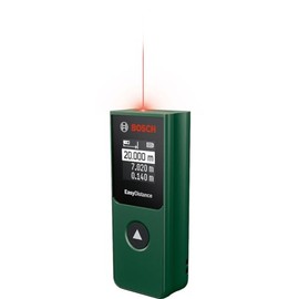 Bosch Laser-Entfernungsmesser EasyDistance 20 (einfache und präzise Messung bis 20 m, Hosentaschenformat, Ein-Tasten-Steuerung, in Karton)