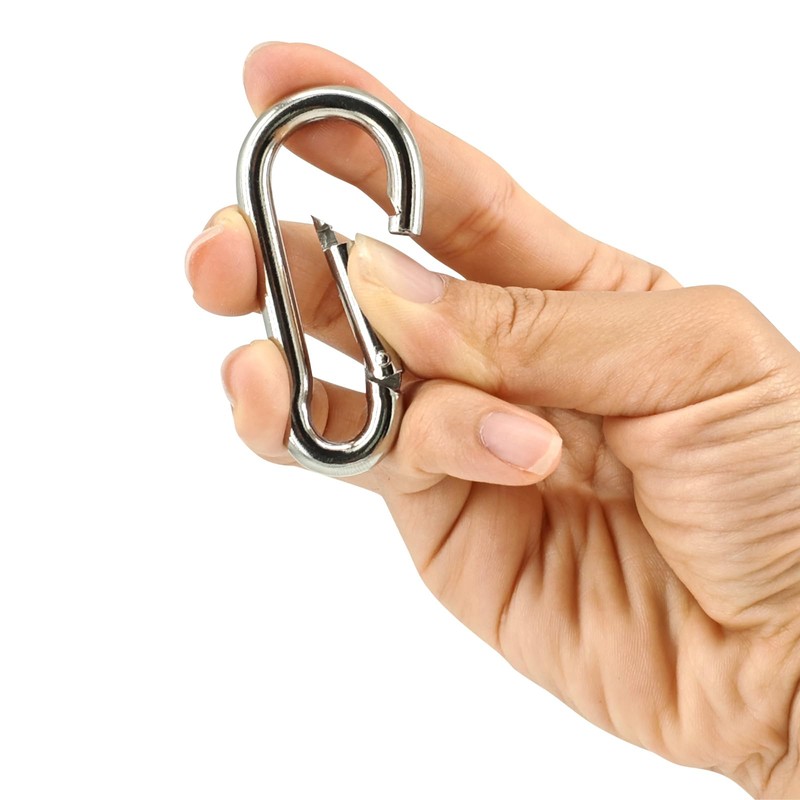 Premium Stainless Steel Spring Snap Carabiner Hooks - 304 Steel