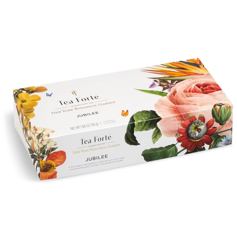 Tea Forte, Jubilee Petite Presentation Sampler Gift Box, Pyramid Infusers