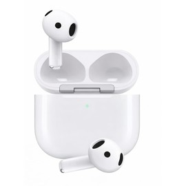 Audífonos inalámbricos Generación 4 con cancelación de Ruido, Bluetooth 5.3, Carga rápida, micrófono y Controles táctiles, Bateria de Larga duración, Auriculares compatibles con iOS y Android Blanco