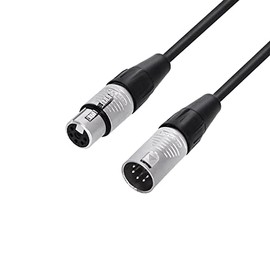Adam Hall Cables 4 Star DGH 0150 DMX Cable REAN XLR 5-Pin Female to XLR 5-Pin Male 1.5 m
