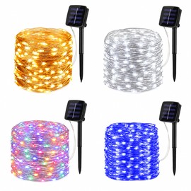 100ft Solar String Lights for Outdoor Décor – 8-Mode Waterproof Copper Wire Fairy Lights for Garden, Patio, Trees & Parties