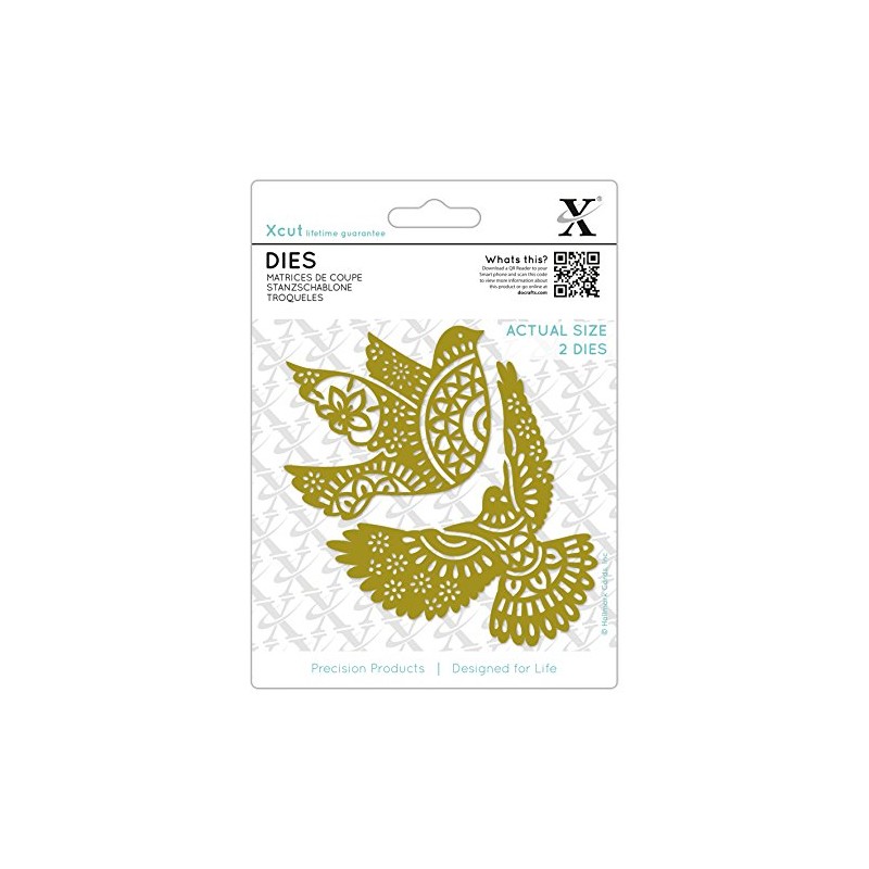 Xcut Dies (2 Pieces) -Ornate Dove, Multi, One Size