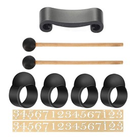 Drumstick, 9-Piece Tongue Drum Accessories Set Tank Drum Attachments with Mallets Finger Picks Sleeves Notes Stickers for Hand/Frame/Shaman Drums (Tongue Drum Not Included)