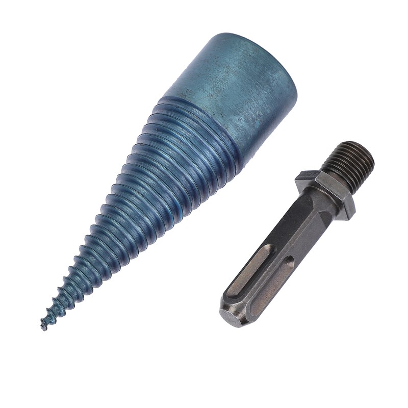 Screw Cone Drill Bit Square Shank Firewood Splitter Drilling Wood