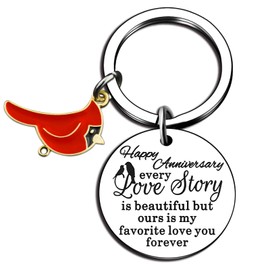 isiyu Boyfriend Girlfriend Wife Husband Cardinal Couples Christmas for Him Her Anniversary Wedding Romantic Marriage Gifts for Stocking Fiance Fiancee Wife Husband Valentines Day Gifts