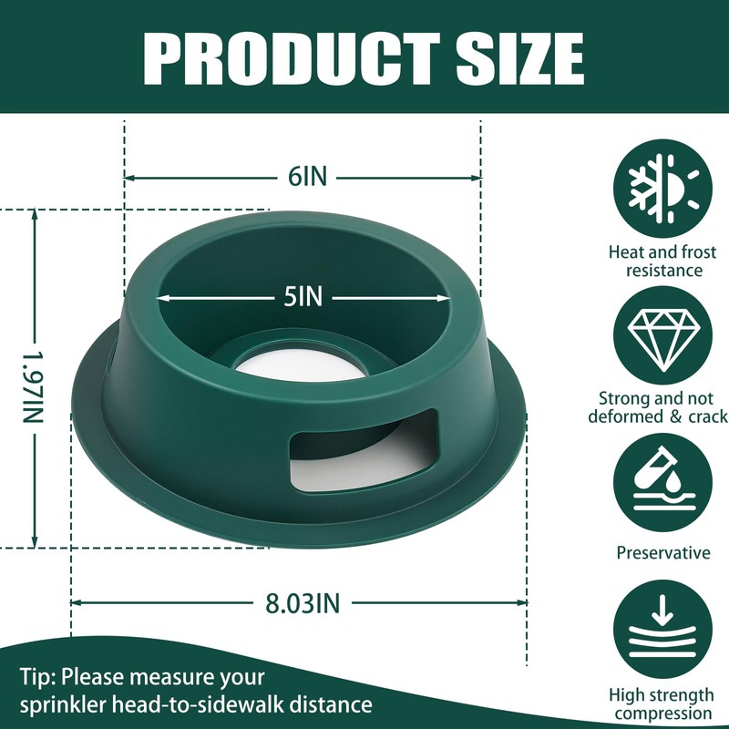 Outside Lawn Sprinkler Head Protector - 5 Pcs Sprinkler Guards