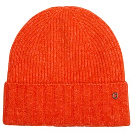 s.Oliver Ladies Knitted Wool Blend Beanie with Logo Detail, 2586