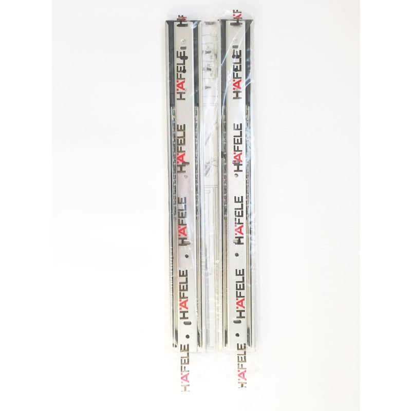 Hafele Stainless Steel Side Mount Drawer Runners, 35kg Load Capacity,
