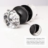Linkaa Black Crystal Door Knobs Dummy - Crystal Glass Handle