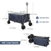 REDCAMP 250L Extra Large Collapsible Beach Cart for Sand, Heavy