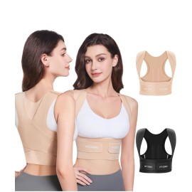 Fit Geno Posture Corrector for Women Invisilite Invisible Lightweight Back Brace