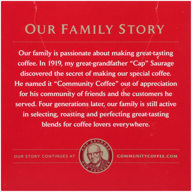Community Coffee 100% Colombian, 18 Count, Medium-Dark Roast, Single Serve