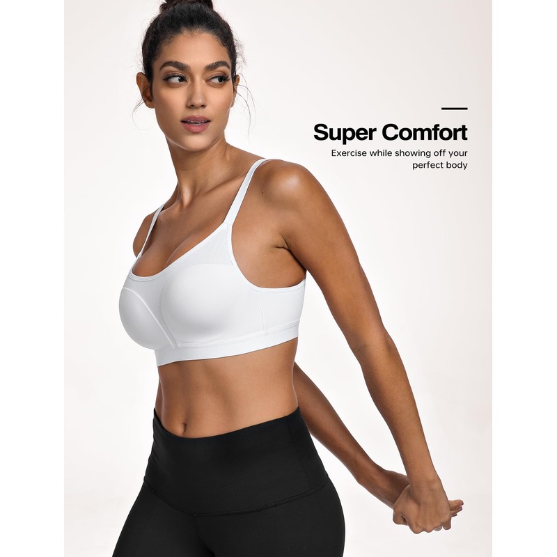 Wingslove Sports Bra for Women Moisture-Wicking Wireless Yoga Bra with