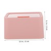 Hohopeti Cotton Pad Organizer Lid Dual Makeup Sponge Holder Cotton