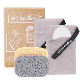 Bolsa de jabón exfoliante para jabón | Esponja exfoliante corporal, exfoliante para baño o ducha | para jabón de barra grande o puntas sobrantes | Hum