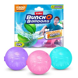 Bunch O Balloons Reusable Water Balloons, 3 Pack,for Kids, Adults (3 Pack - Asst. Colors)