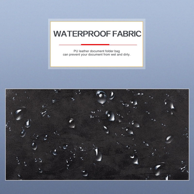 Document File Folder,Classycoo Waterproof Thin PU Leather A4 Envelope Folder