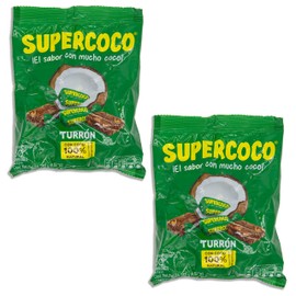 100 Turron Count Candies Bundle - INCLUDES 2 Bags of 50 Turrón Supercoco - Comes in a Despensa Colombiana Bundle - Great to Bring a Little Taste of Colombia to your Home! (Pack of 2 Turrones Bags, 50 Units each)