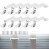 Fence Post Security Brackets, 10Pcs 80mm×20mm Fence Panel Clips 304