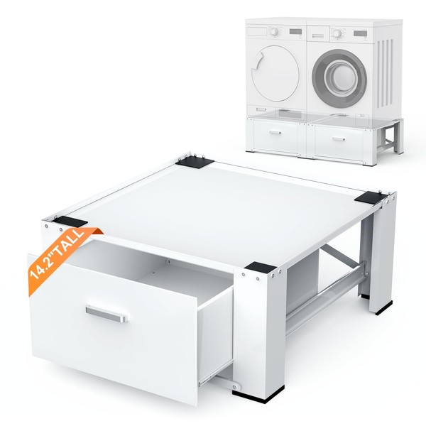 SKM Washer Dryer Pedestal Base - 28" Appliance Elevator Stand