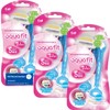 KR Aqua Fit Women's Disposable Razor, Pack of 9