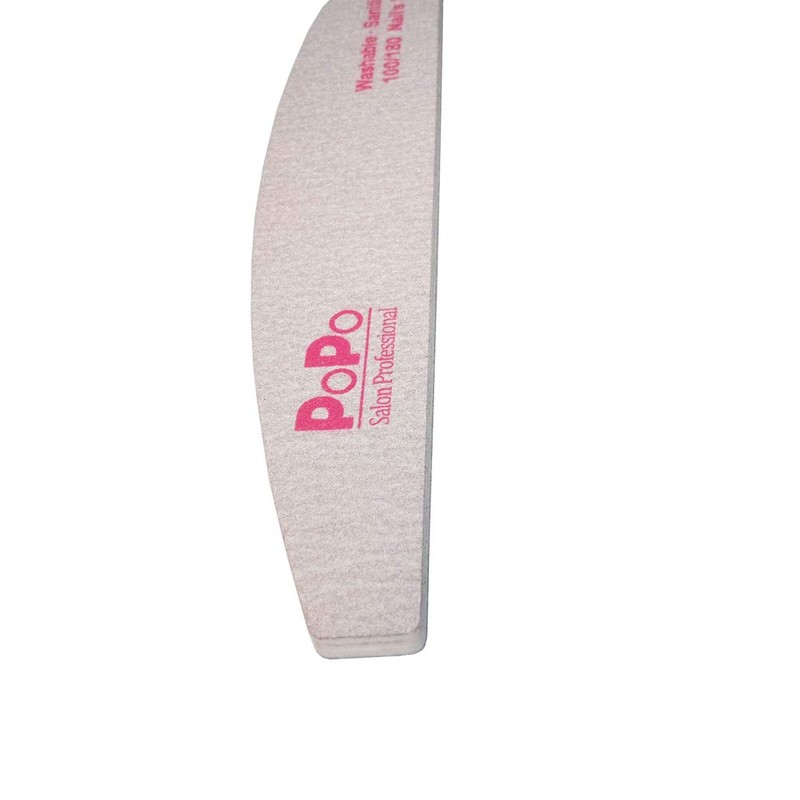 Nail Zebra File Half Round 100/180 Commercial (Set of 10)