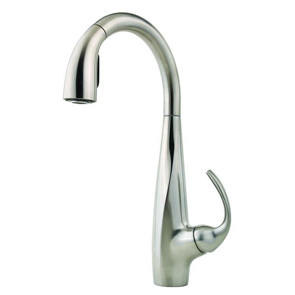 Pfister LF5297ANS Avanti 1-Handle Pull Down Kitchen Faucet, Stainless Steel, 1.8 gpm