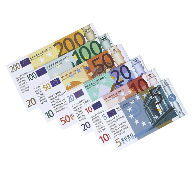 Learning Resources Euro Learning Resource Pack, Set of 60 Banknotes