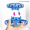 Hand Controlled Flying Drone Children Flying Toy Blue Hand Drone