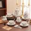 Ceramic Sugar and Creamer Set, 3 Piece Set with Cream