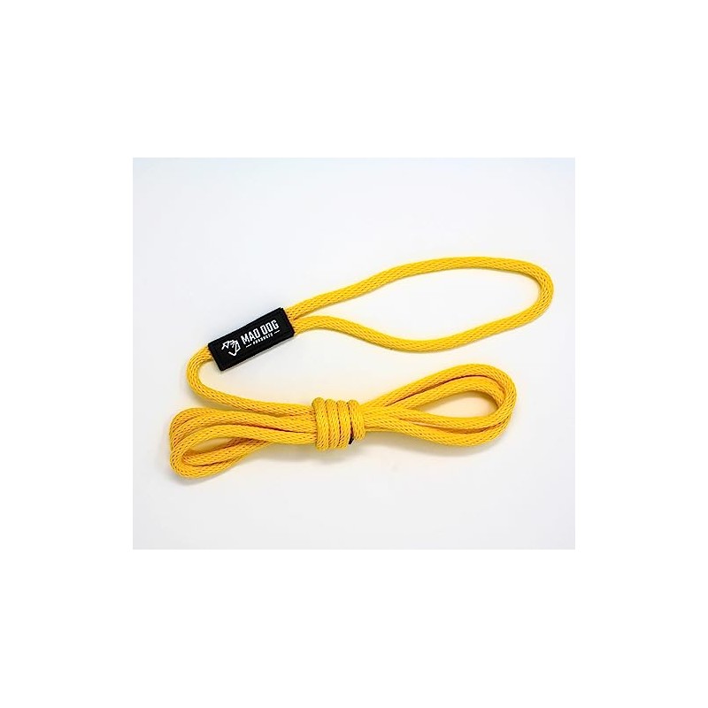 3/8" x 10' Yellow Solid Braid Nylon Dock Line -