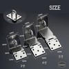 heizi Door Latch with 4-Piece Key Set with Padlock for