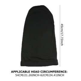 TSHAOUN Pack of 2 Dreadlock Cap Long Hair Dreadlocks Head Wrap Braids Bonnet Tube Headbands Dreadlocks Hair Wrap Sleep Cap for Men Women, black