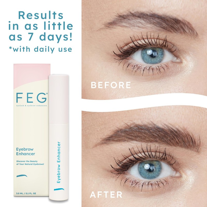 FEG Eyebrow Enhancer Growth Serum for Thicker Brows | Natural
