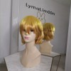 Lymalimoon Peluca Dorado Amarillo Y Naranja Zenitsu Anime Cosplay