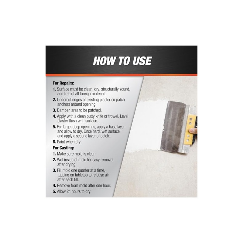 Dap 10308 4-Pound Interior Plaster of Paris , White