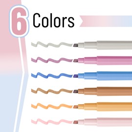 Mr. Pen- Aesthetic Highlighters, 6 Pack, Chisel Tip, Retro Tones, Cute Highlighters Assorted Colors, Cute Highlighters for School Highlighters, Highlighter Set, Pastel Highlighters