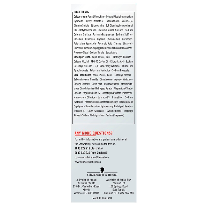 Schwarzkopf LIVE Colour Permanent Hair Colour 1.1 Blue Black