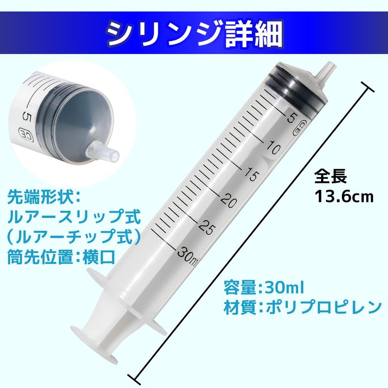1.0 fl oz (30 ml) Syringe + Needles Set of