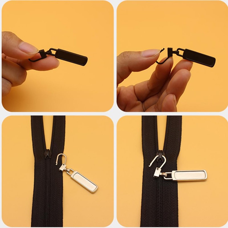 CARPEDIEM Zipper Pulls, Easy to Install, Handmade Bag, Wallet, Clothes,