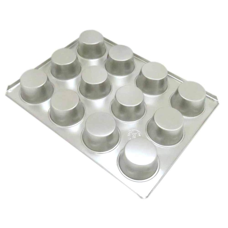 Endoshoji Tin Muffin Mold #10 Cup with 12 Pieces