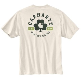 Carhartt Men's 106750 Relaxed Fit Heavyweight Short-Sleeve Pocket Shamrock GRAP - 2X-Large Regular - Malt
