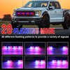 OPL5 4Pcs 12 LED Emergency Red Blue LED Strobe Light