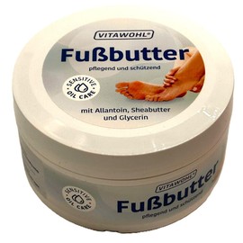 Vitawohl Foot Butter with Allantoin, Shea Butter and Glycerine 2 x 250 ml Pack of 2