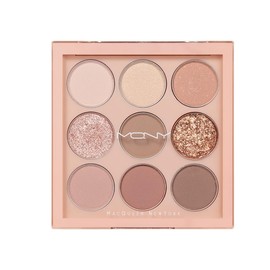 MQNY MACQUEEN NEWYORK 1001 Tone On Tone Eye Shadow Palette (PRO9 Color), Nude Mood, Nude Beige, Yebe Makeup Palette, Eye Shadow, 9 Colors, Korean Cosmetics