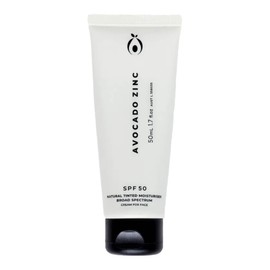 Avocado Zinc SPF50 Natural Tinted Moisturiser, Medium-Dark 50ml