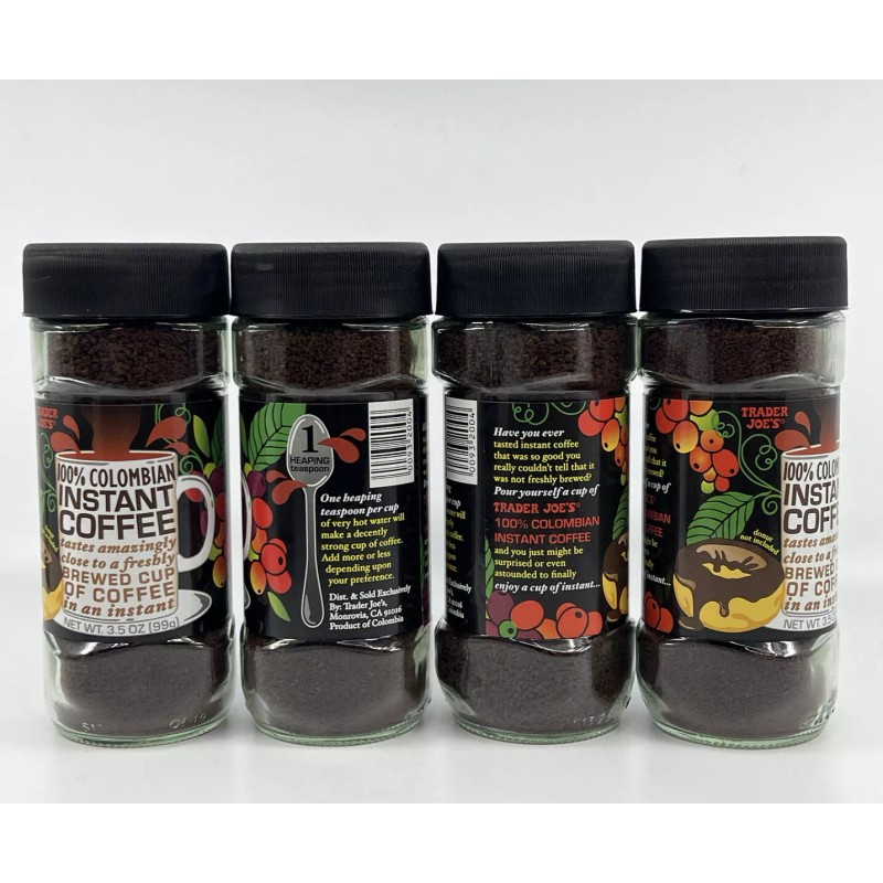 Trader Joe's 4X Trader Joe's Instant Coffee 3.5 oz Trader